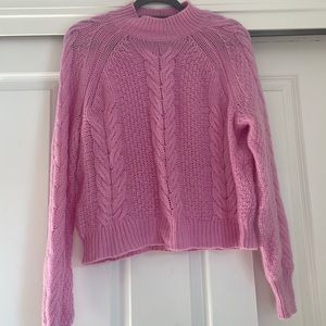 Pink cashmere sweater from Bloomingdales, size large, fits like a medium